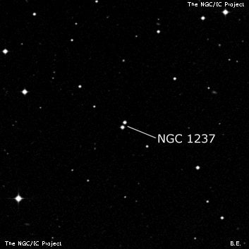 NGC 1237 - две звезды. Описание NGC 1237:, Двойная звезда в созвездии Эридан