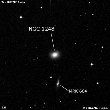 NGC 1248 - линзовидная галактика. Описание NGC 1248:, Галактика в созвездии Эридан