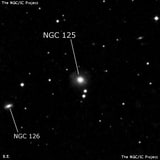 NGC 125 - линзовидная галактика. Описание NGC 125:, Галактика в созвездии Рыбы