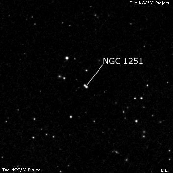 NGC 1251 - две звезды. Описание NGC 1251:, Двойная звезда в созвездии Кит