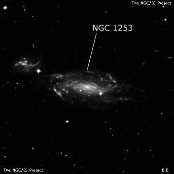 NGC 1253 - спиральная галактика с баром. Описание NGC 1253:, Галактика в созвездии Эридан