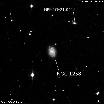 NGC 1258 - спиральная галактика с баром. Описание NGC 1258:, Галактика в созвездии Эридан