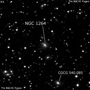 NGC 1264 - спиральная галактика с баром. Описание NGC 1264:, Галактика в созвездии Персей