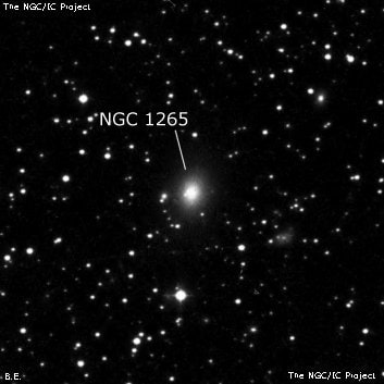 NGC 1265 - эллиптическая галактика. Описание NGC 1265:, Галактика в созвездии Персей