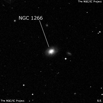 NGC 1266 - линзовидная галактика. Описание NGC 1266:, Галактика в созвездии Эридан