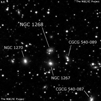 NGC 1268 - спиральная галактика. Описание NGC 1268:, Галактика в созвездии Персей
