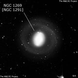 NGC 1269 - спиральная галактика с баром. Описание NGC 1269:, Объект глубокого космоса в созвездии Эридан