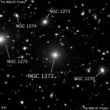 NGC 1272 - эллиптическая галактика. Описание NGC 1272:, Галактика в созвездии Персей