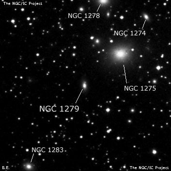 NGC 1279 - спиральная галактика. Описание NGC 1279:, Галактика в созвездии Персей