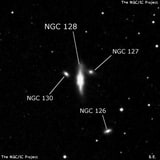 NGC 128 - галактика. Описание NGC 128:, Галактика в созвездии Рыбы
