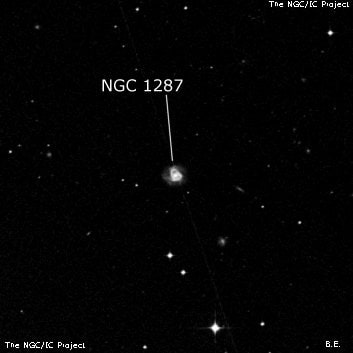 NGC 1287 - спиральная галактика. Описание NGC 1287:, Галактика в созвездии Эридан