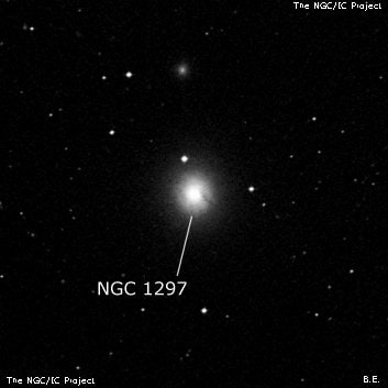 NGC 1297 - спиральная галактика с баром. Описание NGC 1297:, Галактика в созвездии Эридан