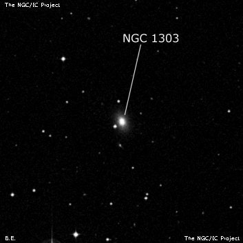 NGC 1303 - линзовидная галактика. Описание NGC 1303:, Галактика в созвездии Эридан