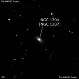 NGC 1304 - галактика. Описание NGC 1304:, Объект глубокого космоса в созвездии Эридан