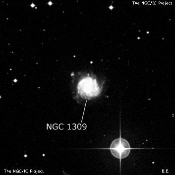 NGC 1309 - галактика. Описание NGC 1309:, Галактика в созвездии Эридан