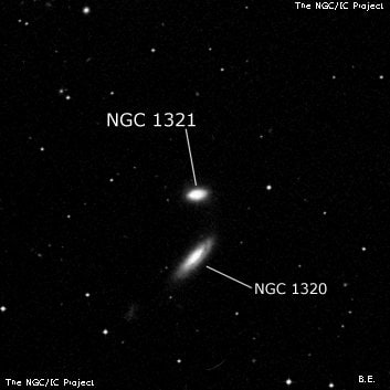 NGC 1321 - спиральная галактика. Описание NGC 1321:, Галактика в созвездии Эридан