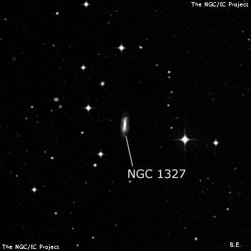 NGC 1327 - спиральная галактика с баром. Описание NGC 1327:, Галактика в созвездии Печь