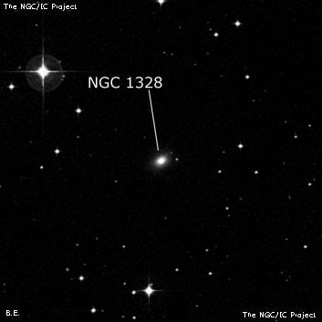 NGC 1328 - линзовидная галактика. Описание NGC 1328:, Галактика в созвездии Эридан