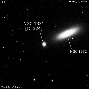NGC 1331 - эллиптическая галактика. Описание NGC 1331:, Галактика в созвездии Эридан