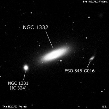 NGC 1332 - галактика. Описание NGC 1332:, Галактика в созвездии Эридан