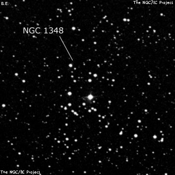 NGC 1348 - рассеянное скопление звёзд. Описание NGC 1348:, Рассеянное скопление в созвездии Персей