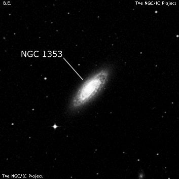 NGC 1353 - спиральная галактика с баром. Описание NGC 1353:, Галактика в созвездии Эридан