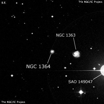 NGC 1364 - галактика. Описание NGC 1364:, Галактика в созвездии Эридан