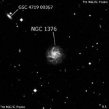 NGC 1376 - спиральная галактика. Описание NGC 1376:, Галактика в созвездии Эридан