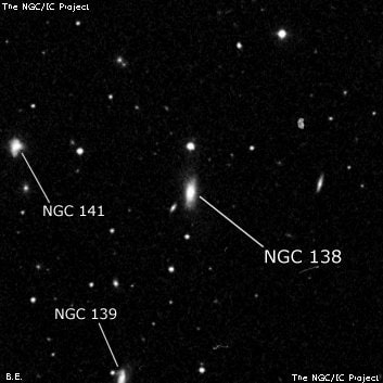 NGC 138 - спиральная галактика. Описание NGC 138:, Галактика в созвездии Рыбы