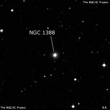 NGC 1388 - эллиптическая галактика. Описание NGC 1388:, Галактика в созвездии Эридан