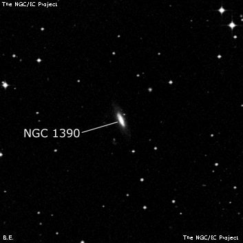 NGC 1390 - спиральная галактика с баром. Описание NGC 1390:, Галактика в созвездии Эридан