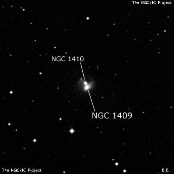 NGC 1409 - спиральная галактика с баром. Описание NGC 1409:, Галактика в созвездии Телец