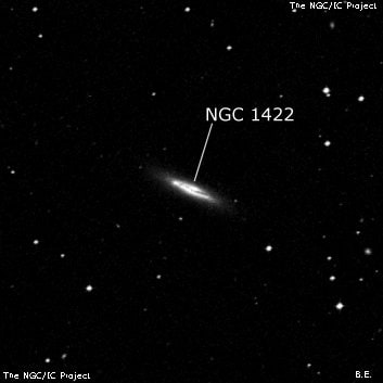 NGC 1422 - спиральная галактика с баром. Описание NGC 1422:, Галактика в созвездии Эридан
