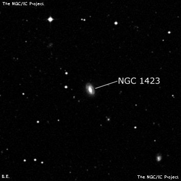 NGC 1423 - спиральная галактика с баром. Описание NGC 1423:, Галактика в созвездии Эридан