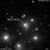 NGC 1432 - туманность. Описание NGC 1432:, Область H II в созвездии Телец