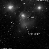 NGC 1435 - туманность. Описание NGC 1435:, Комплекс туманностей в созвездии Телец