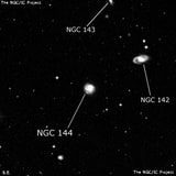 NGC 144 - спиральная галактика. Описание NGC 144:, Галактика в созвездии Кит