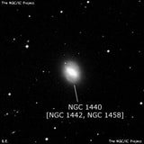 NGC 1440 - спиральная галактика с баром. Описание NGC 1440:, Объект глубокого космоса в созвездии Эридан