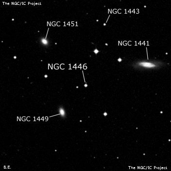 NGC 1446 - одиночная звезда. Описание NGC 1446:, Двойная звезда в созвездии Эридан