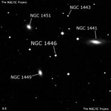 NGC 1446 - одиночная звезда. Описание NGC 1446:, Двойная звезда в созвездии Эридан