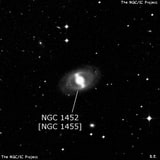 NGC 1452 - спиральная галактика с баром. Описание NGC 1452:, Объект глубокого космоса в созвездии Эридан