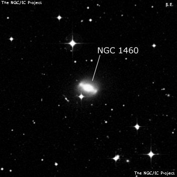 NGC 1460 - спиральная галактика с баром. Описание NGC 1460:, Галактика в созвездии Эридан