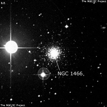 NGC 1466 - шаровое скопление звёзд. Описание NGC 1466:, Шаровое скопление в созвездии Южная Гидра