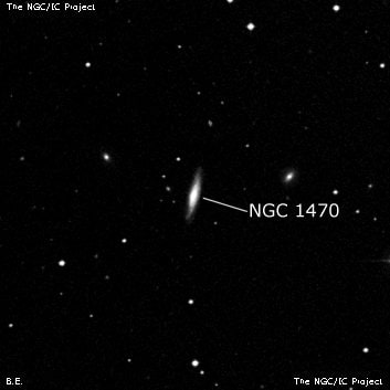 NGC 1470 - галактика. Описание NGC 1470:, Галактика в созвездии Эридан