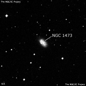 NGC 1473 - галактика неправильной формы. Описание NGC 1473:, Галактика в созвездии Южная Гидра