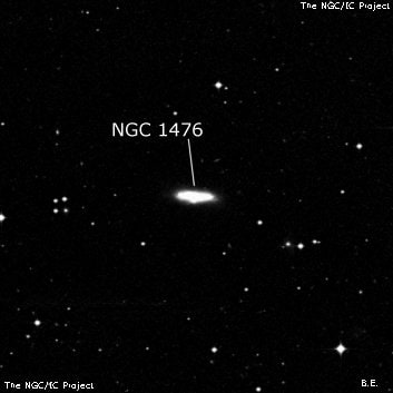 NGC 1476 - спиральная галактика. Описание NGC 1476:, Галактика в созвездии Часы