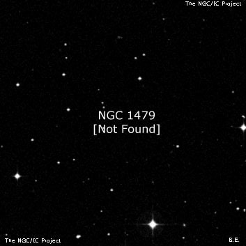 NGC 1479 - по указанным Генри Дрейером координатам, объект повторно не найден; . Описание NGC 1479:, Объект глубокого космоса в созвездии Эридан