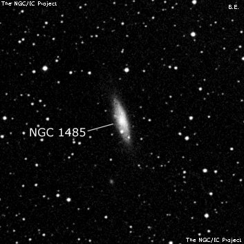 NGC 1485 - спиральная галактика. Описание NGC 1485:, Галактика в созвездии Жираф