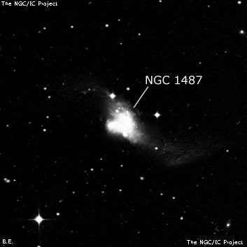 NGC 1487 - галактика. Описание NGC 1487:, Галактика в созвездии Эридан
