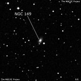NGC 149 - линзовидная галактика. Описание NGC 149:, Галактика в созвездии Андромеда